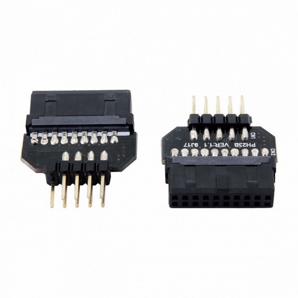 1set Reversible USB 2.0 9Pin Housing to Motherboard USB 3.0 20pin Header Female Adapter U2-026