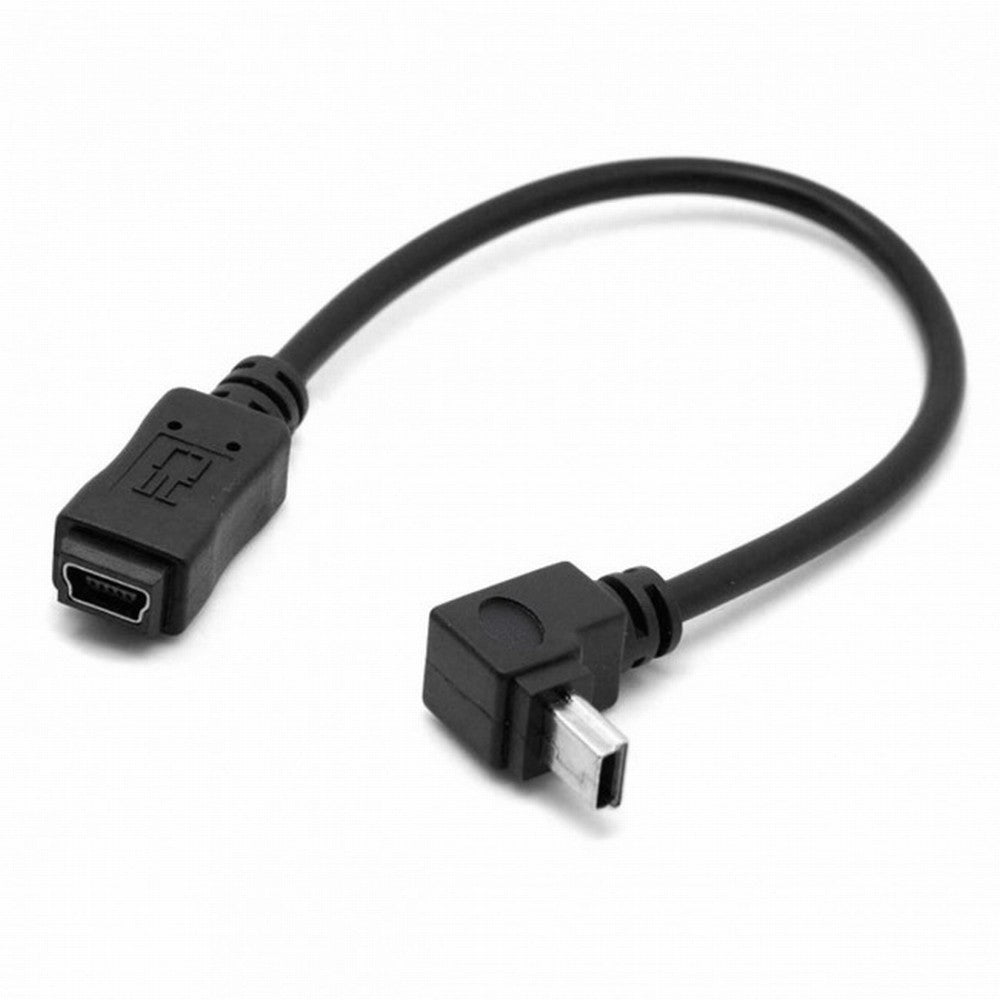 GPS Mini USB 5P 90D Up Angled Male to Mini USB 5Pin Female Extension Cable 0.2m U2-049-UP