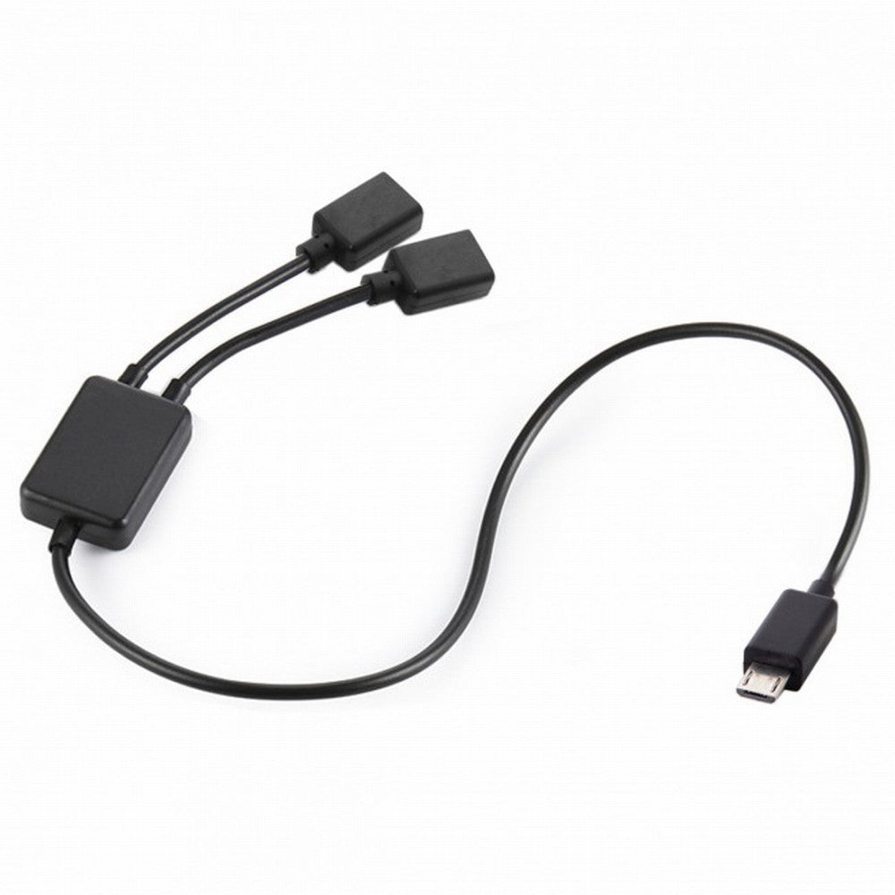 Micro USB to Dual Ports Micro USB Female Hub Cable For Laptop PC Mouse Flash Disk U2-127