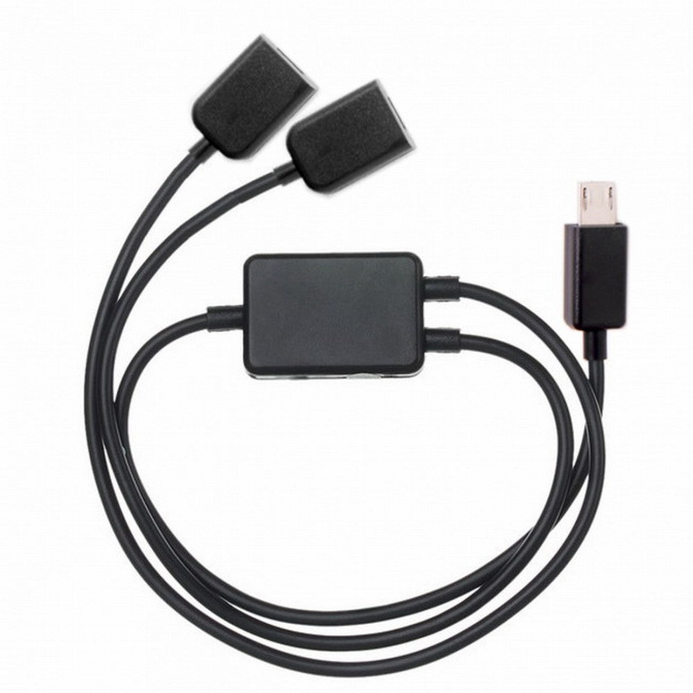 Micro USB to Dual Ports Micro USB Female Hub Cable For Laptop PC Mouse Flash Disk U2-127