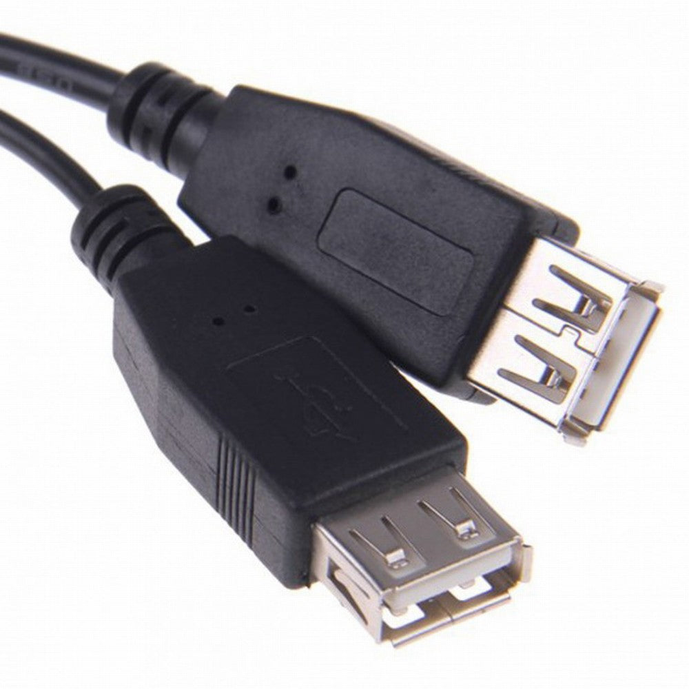 USB 2.0 A Male to Dual Data USB 2.0 A Female + Power Cable USB 2.0 A Female Extension Cable 20cm U2-136