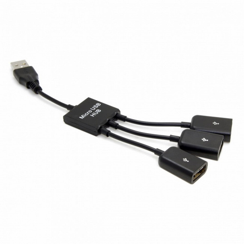 USB 2.0 to 3 Ports Hub Cable Bus Power 1 to 3 for Laptop Notebook PC Mouse Disk Printer U2-054