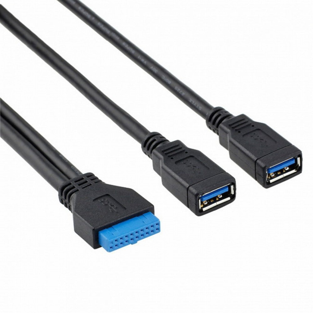 2 ports USB 3.0 Female to Motherboard 20pin Header cable for front panel 20cm U3-042