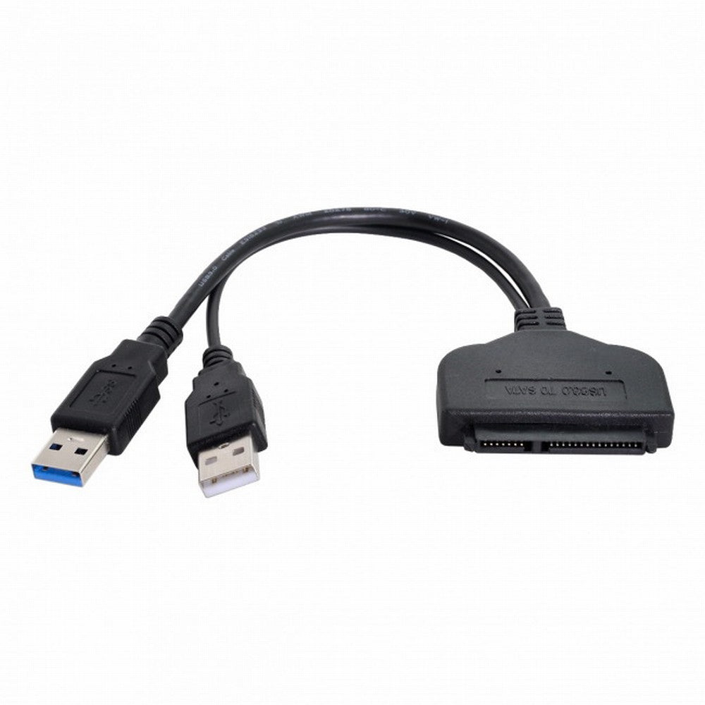 USB 3.0 to SATA 22Pin 2.5" Hard disk driver Adapter With extral USB Power cable U3-067