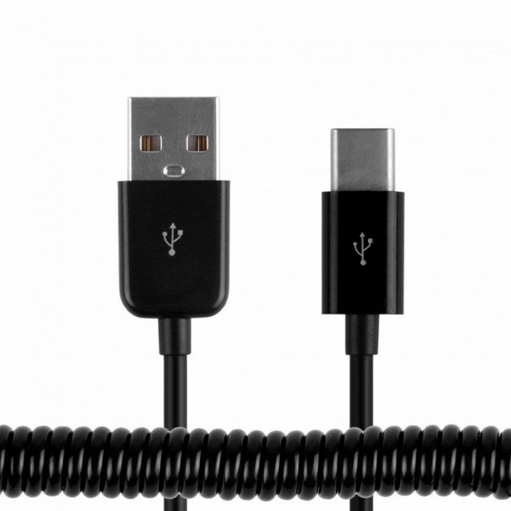 Stretch USB-C 3.1 Type C Male to Standard USB 2.0 A Male Data Cable for Tablet Mobile Phone UC-078-BK-1.0M