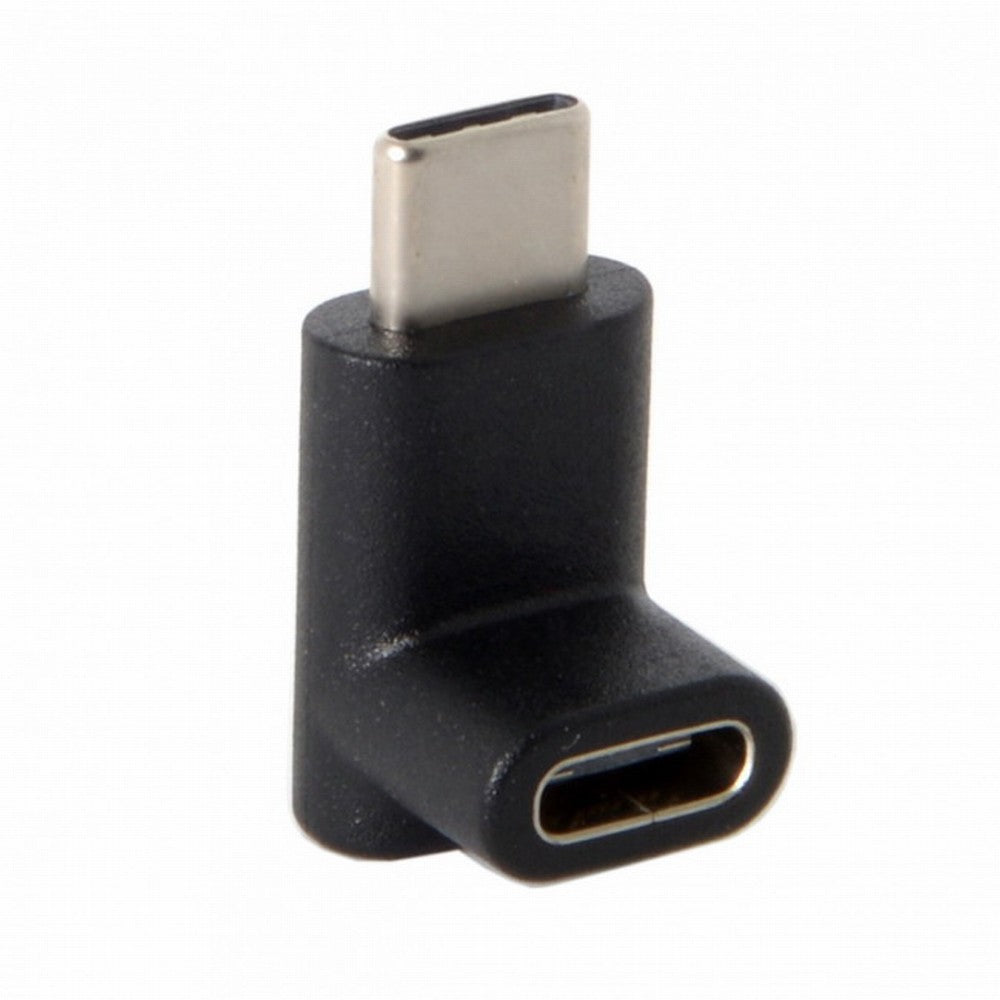 90 Degree Up or Down Angled Reversible USB 3.1 Type-C Male to Female Extension Adapter for Laptop Phone UC-068-UP