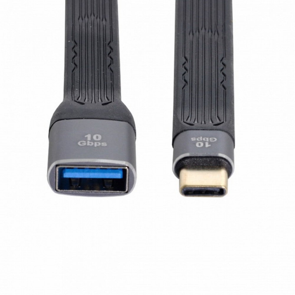 USB 3.1 Type C Male Host to USB3.0 Type A Female OTG Flat Slim FPC Data Cable 13cm for Laptop Phone UC-063-0.13M