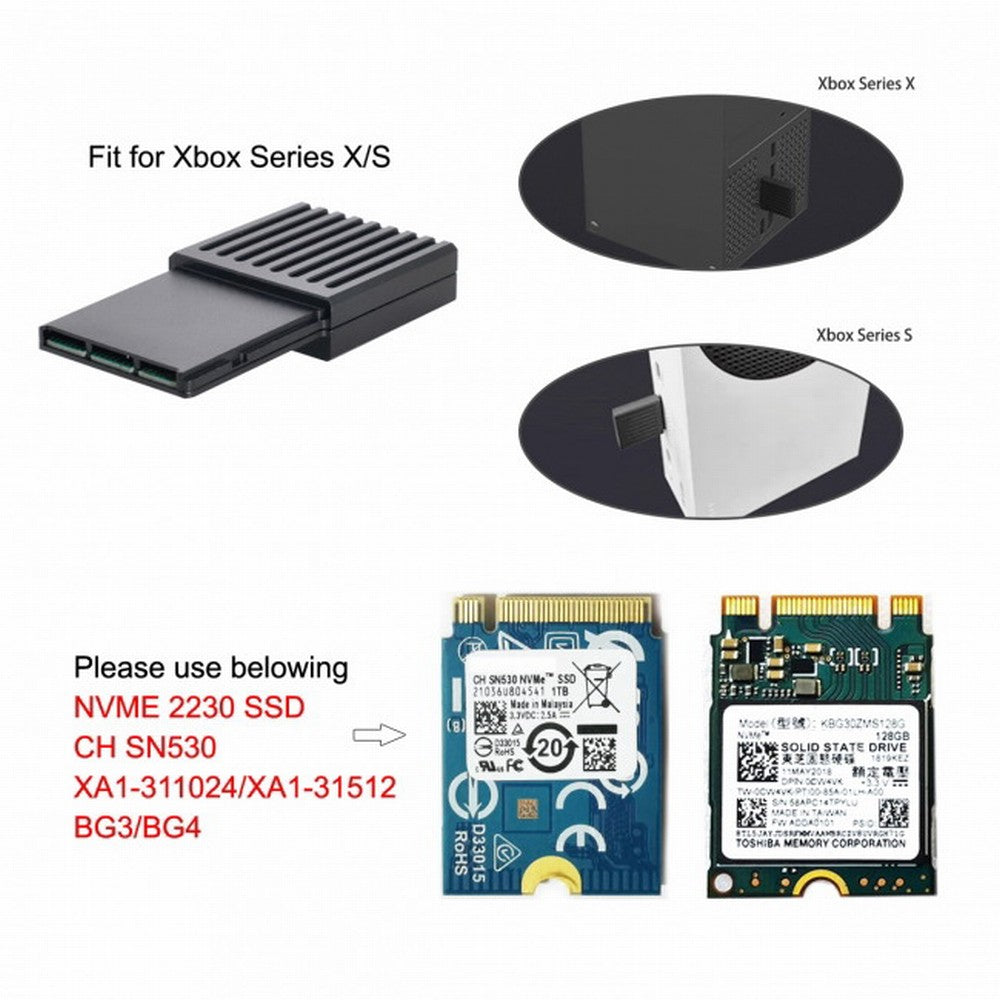CF-Express Type-B to M.2 NVMe 2230 M-Key Adapter CFE for XBOX Series XS CH SN530 SSD PCIe4.0 Expansion Memory Card SA-036