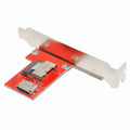 PCI-Express 4.0 Mini SAS SFF-8087 to Oculink SFF-8611 SFF-8612 PCBA Female Adapter With Bracket SF-041