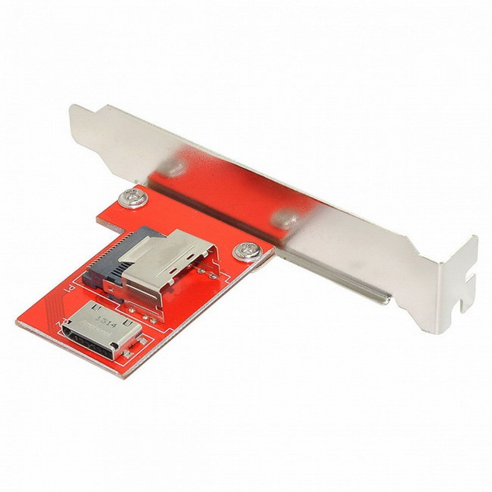 PCI-Express 4.0 Mini SAS SFF-8087 to Oculink SFF-8611 SFF-8612 PCBA Female Adapter With Bracket SF-041
