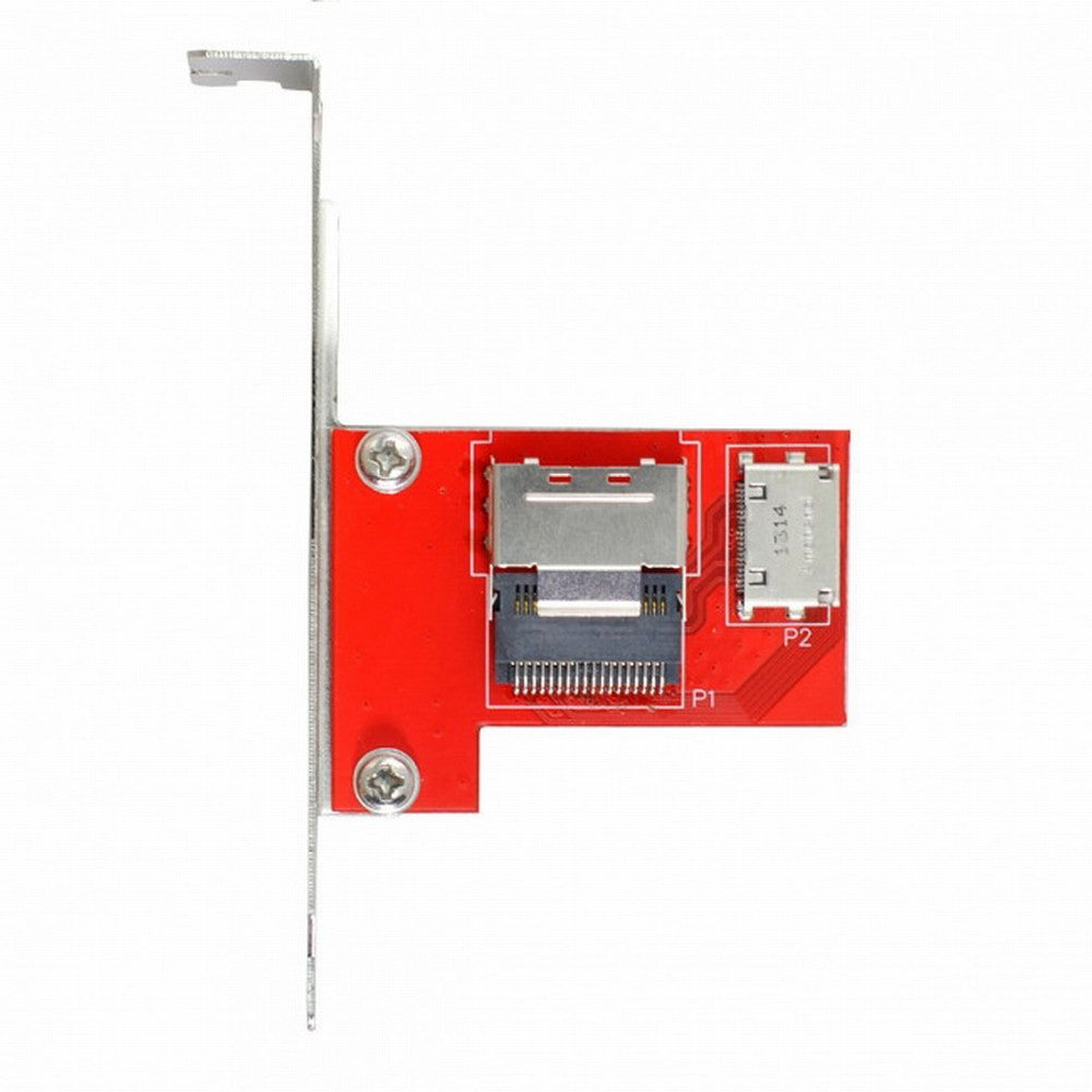 PCI-Express 4.0 Mini SAS SFF-8087 to Oculink SFF-8611 SFF-8612 PCBA Female Adapter With Bracket SF-041