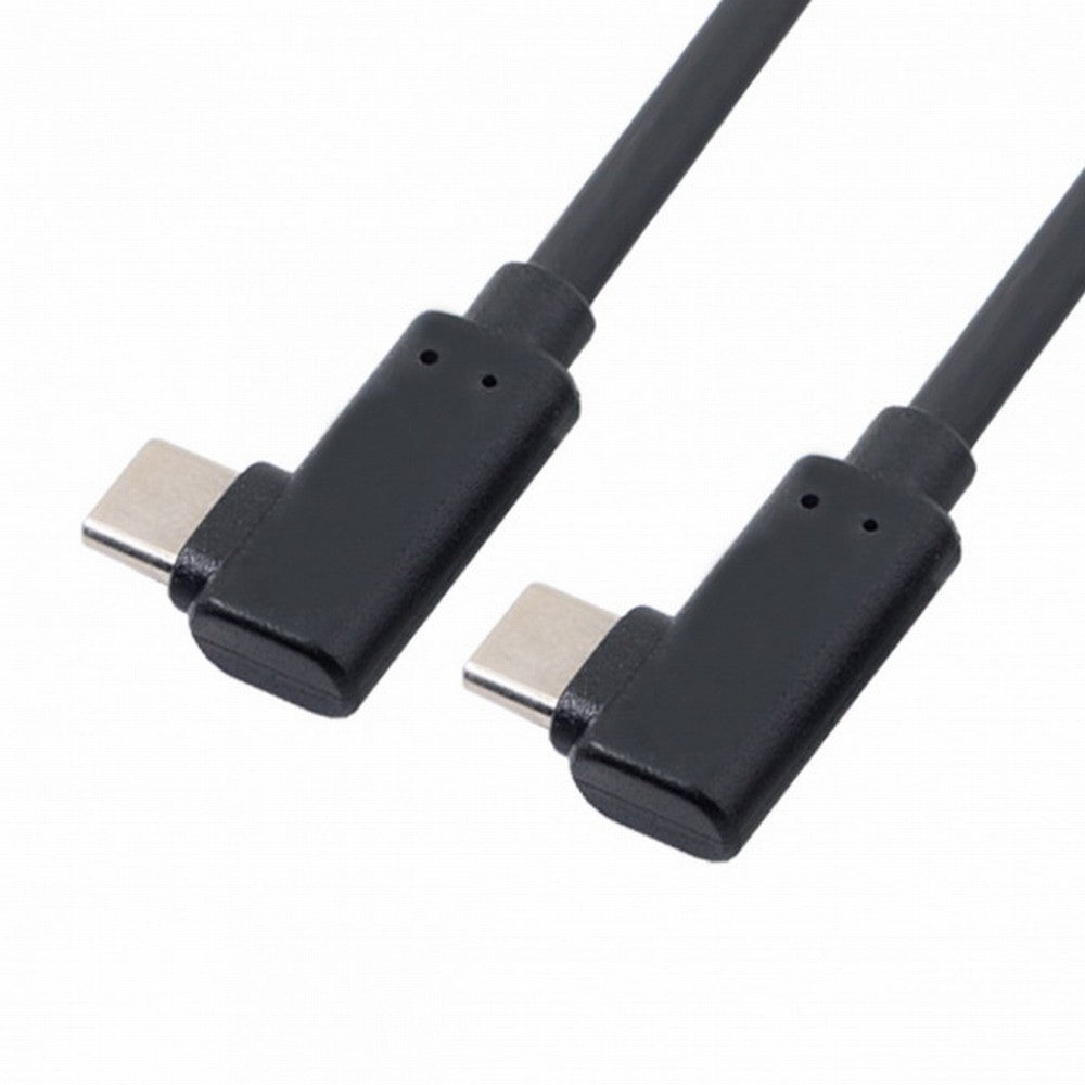 USB-C Type-C to Type-C Cable Gen2 10Gbps 65W Dual 90 Degree Left Right Angled Type CC-UC-144-RI