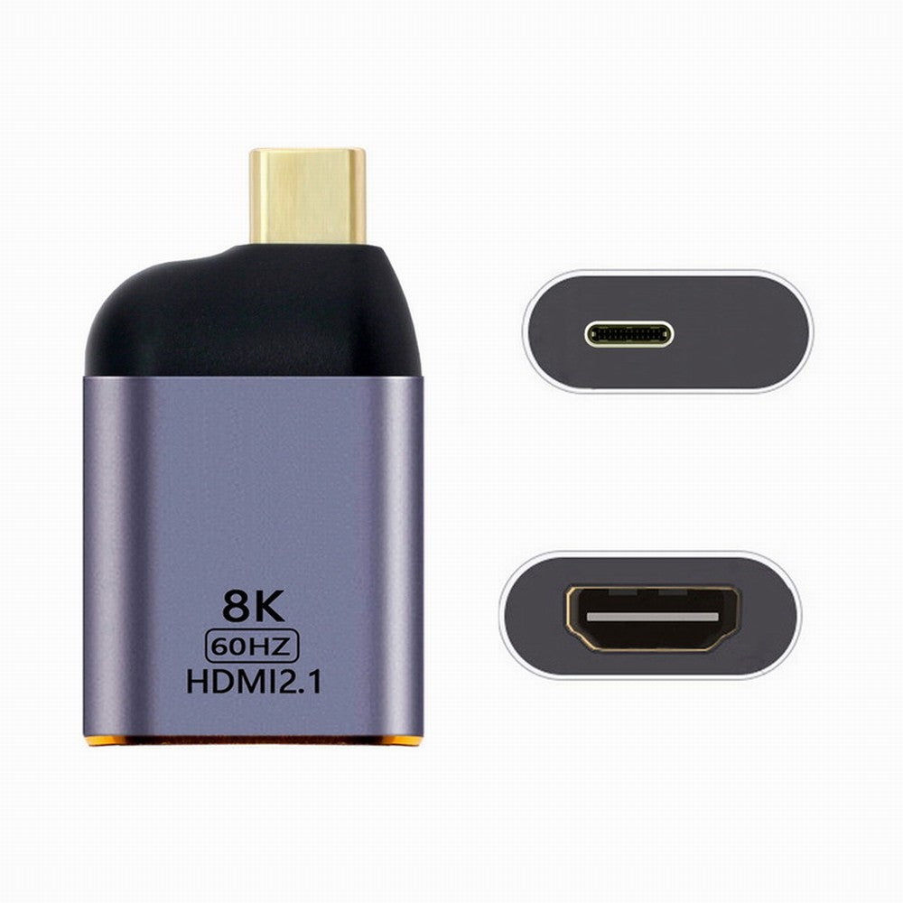 USB4 USB-C Type-C Source to Female HDMI 2.1 Display 8K 60HZ UHD 4K HDMI Male Monitor Adapter UC-220-H8K