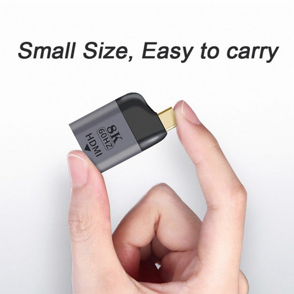 USB4 USB-C Type-C Source to Female HDMI 2.1 Display 8K 60HZ UHD 4K HDMI Male Monitor Adapter UC-220-H8K