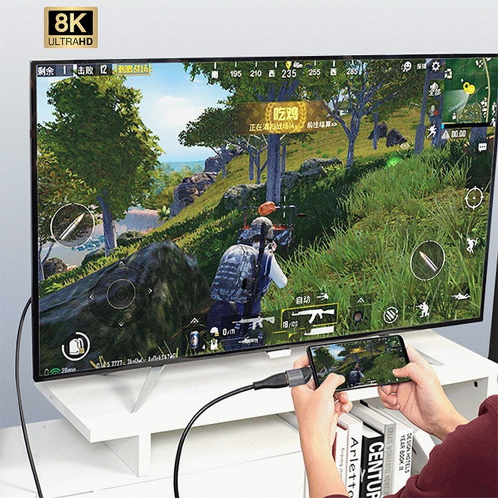 USB4 USB-C Type-C Source to Female HDMI 2.1 Display 8K 60HZ UHD 4K HDMI Male Monitor Adapter UC-220-H8K