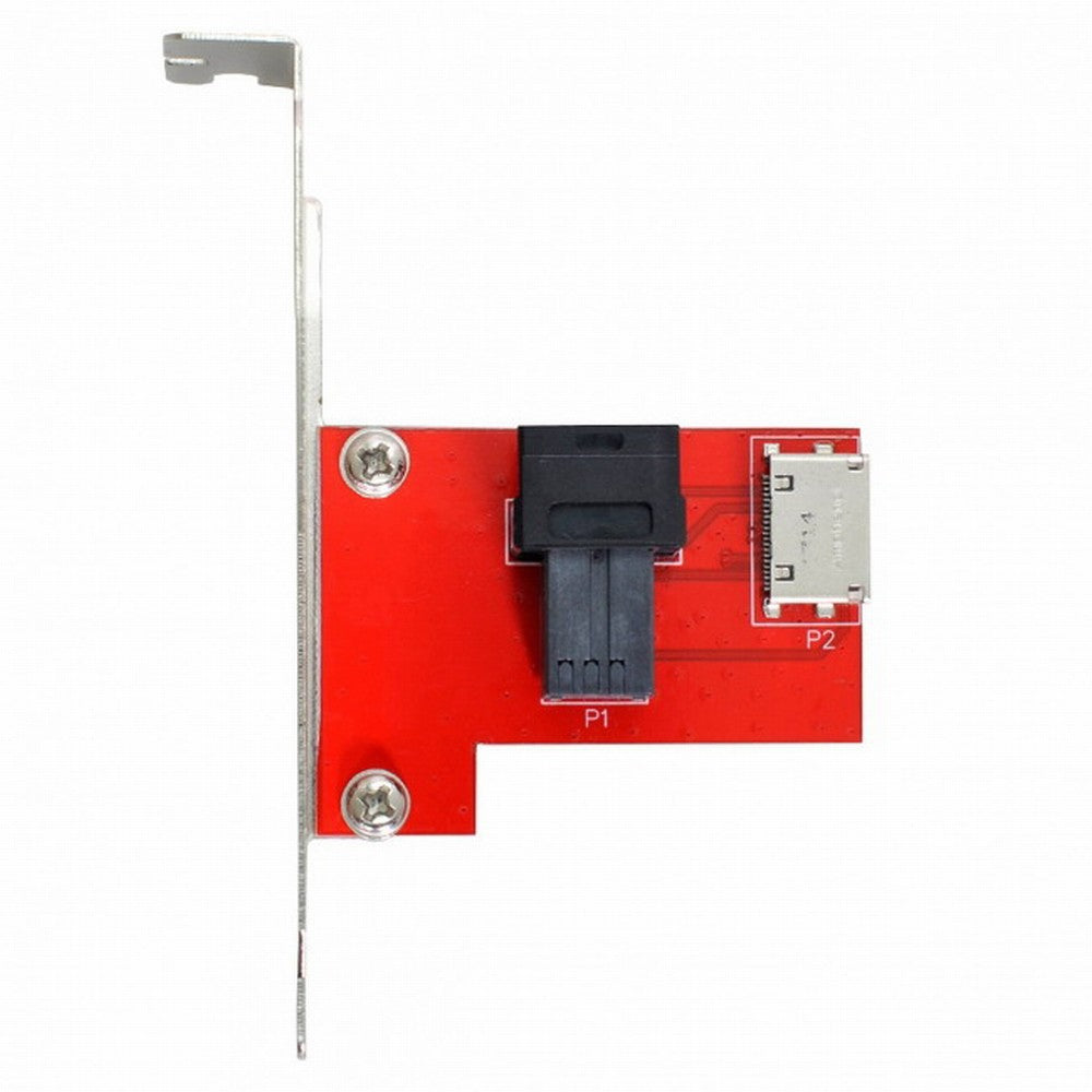 PCI-Express 4.0 Mini SAS HD SFF-8643 to Oculink SFF-8611 SFF-8612 PCBA Female Adapter With Bracket SF-042
