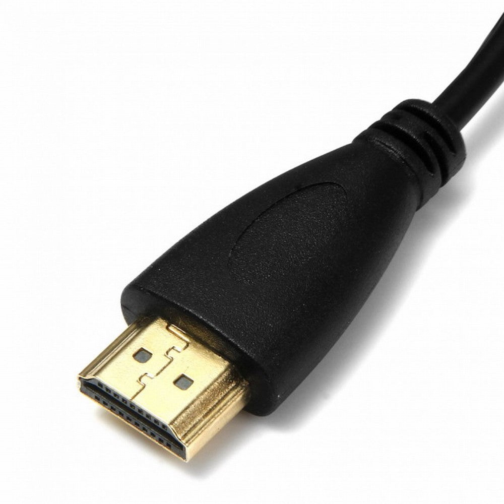 Right Angled 90 Degree Micro HDMI to HDMI Male HDTV Cable for Cell Phone Tablet Camera HD-066-RI