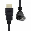 Up Angled 90 Degree Micro HDMI to HDMI Male HDTV Cable for Cell Phone Tablet Camera HD-066-UP