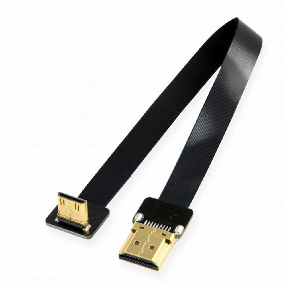 CYFPV 90 Degree Up Angled FPV Mini HDMI Male to HDMI Male FPC Flat Cable 50cm for FPV HDTV Multicopter Aerial Photography CC-HD-190-UP