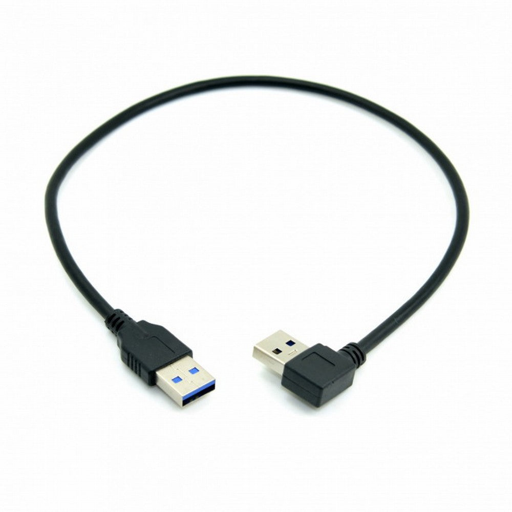 90 Degree Right Angled USB 3.0 A Type Male to Straight A Type Male Data Cable 40cm U3-069-RI