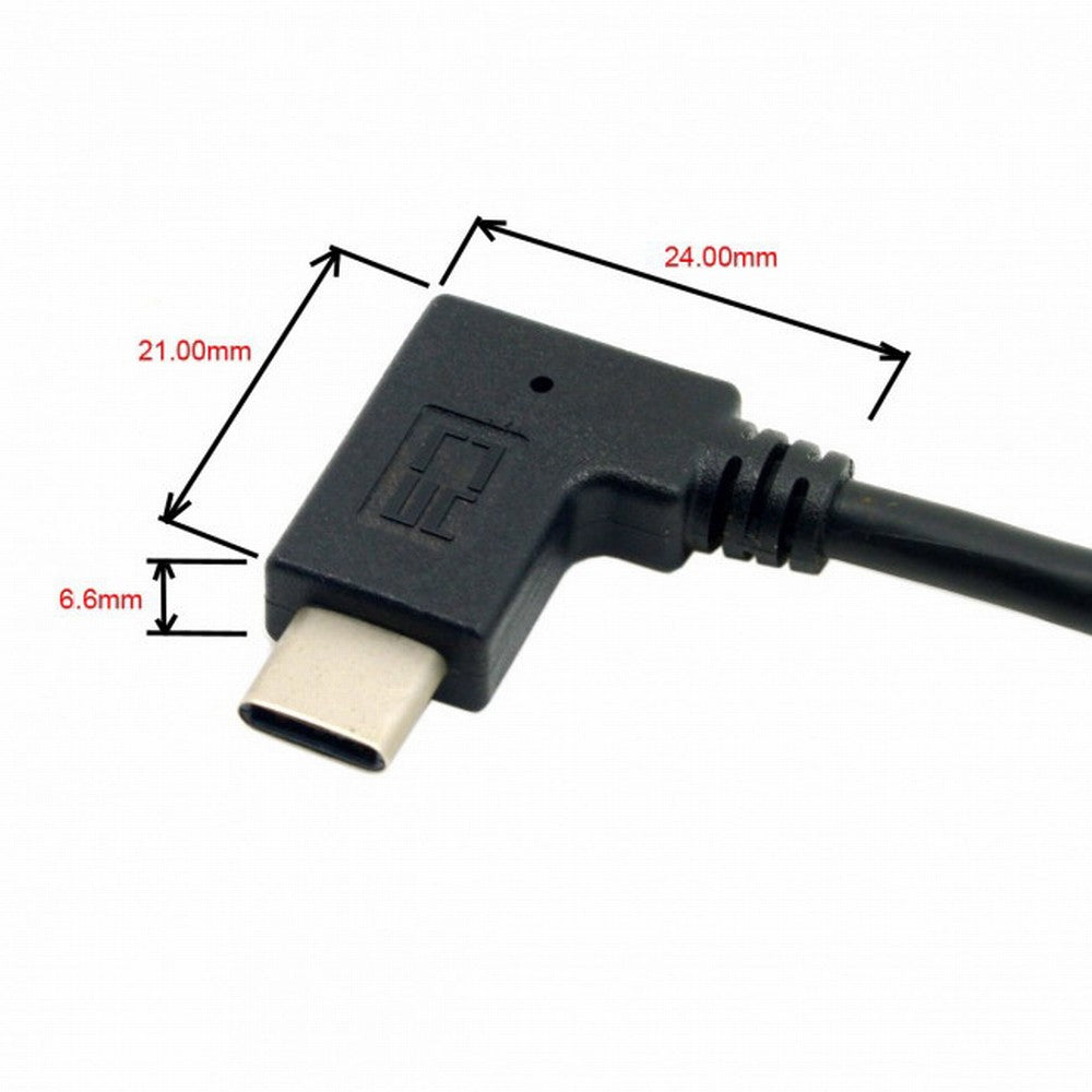90 Degree Right Angled USB-C USB 3.1 Type C Male to A Female OTG Data Cable for Tablet Phone UC-200-RI