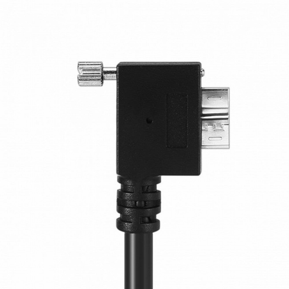 Down Direction Right Angled 90 Degree USB 3.0 A plug to Micro B Plug Left Angled locking screws Panel Cable 40cm U3-078-LE