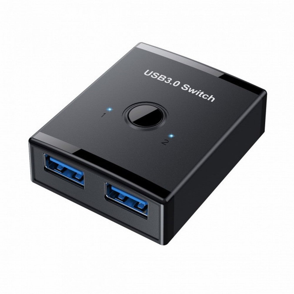 KVM USB 3.0 Bidirectional Switch Selector 2 to 1 PCs Sharing or 1 to 2 Hub for Keyboard Mouse Scanner Printer U3-014