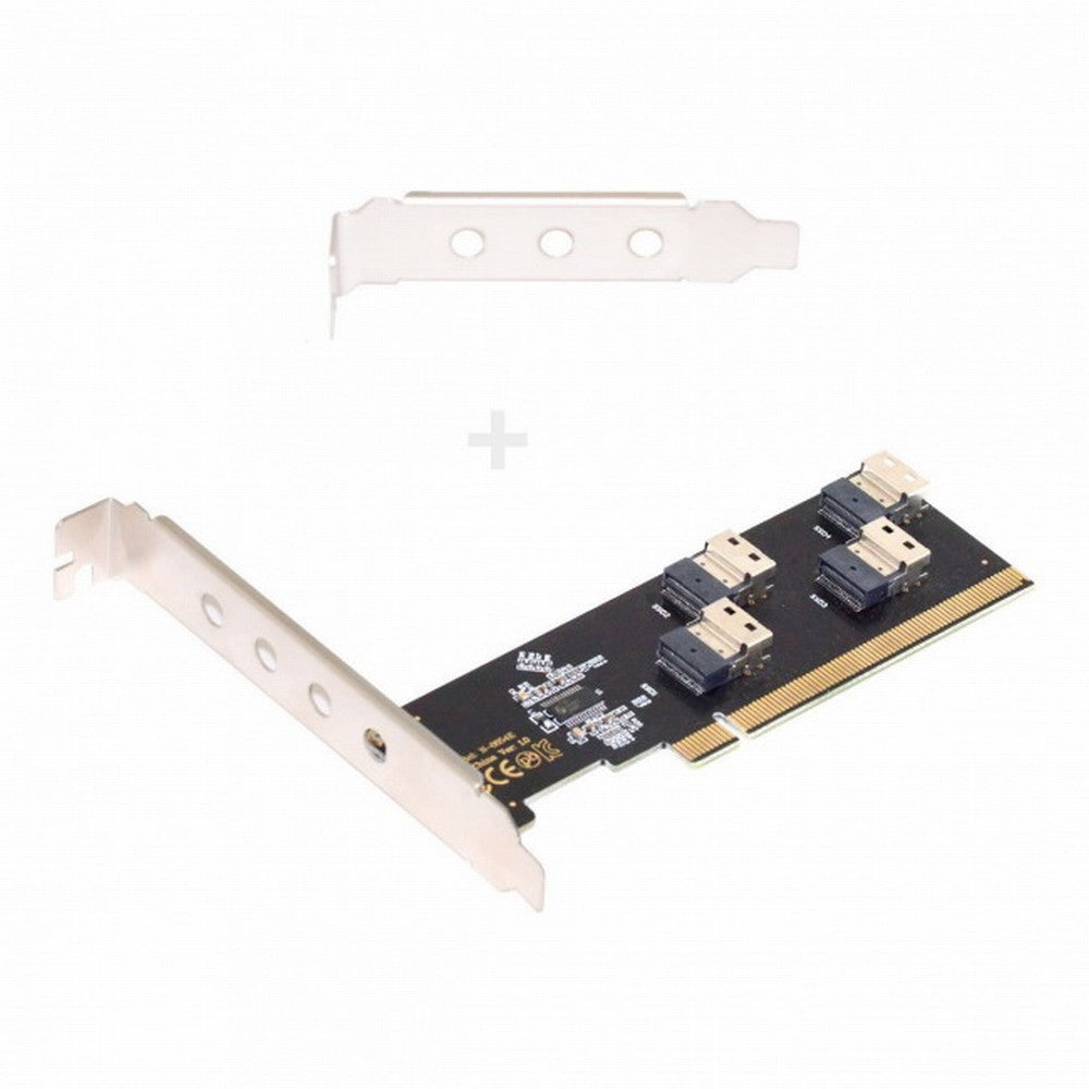 Four Slimline SFF-8654 4X 4 NVME to PCIE Express 3.0 4.0 Raid Card VROC Raid0 Hyper Adapter SA-016-4P