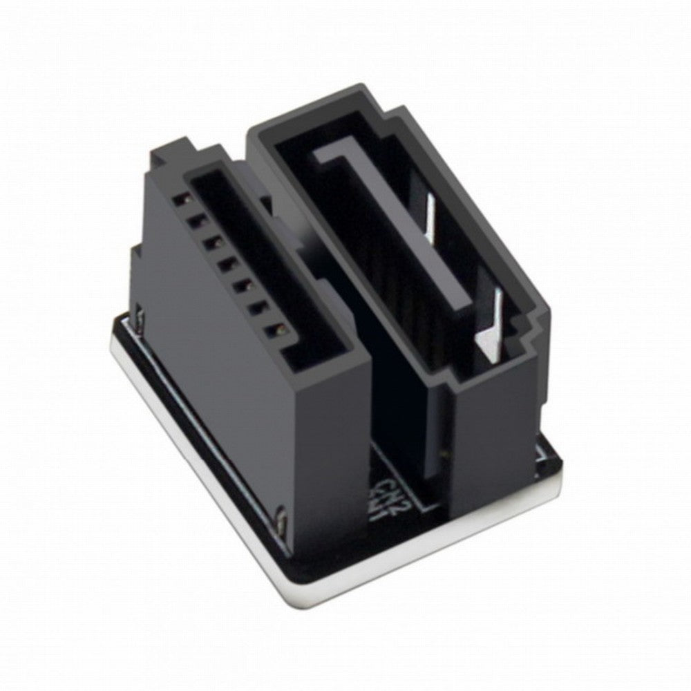 Single SATA 7Pin Female to 7Pin Male 360 Degree Angled Adapter for Desktops SSD HDD Mainboard Motherboard SA-019