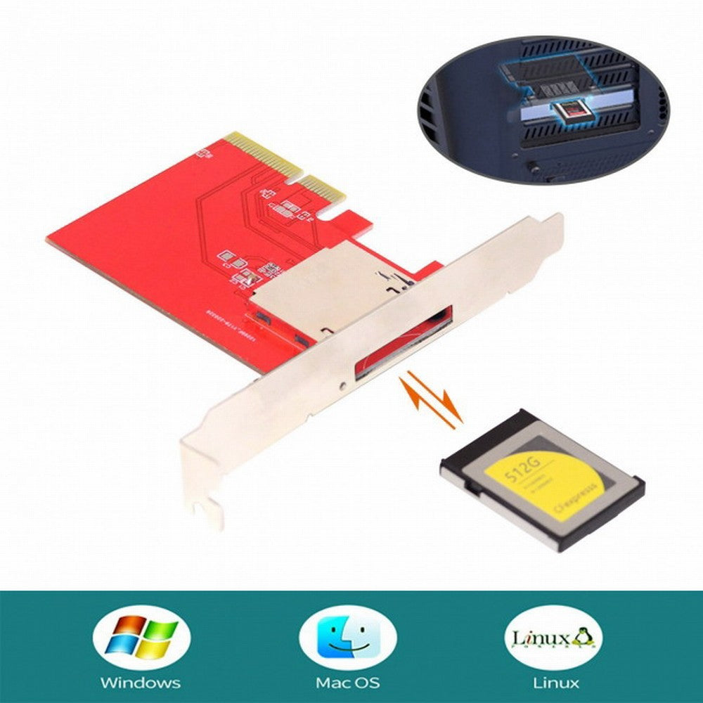 PCI-E 4x Mainboard to CF Express Extension Card Adapter for CFE Type-B Support R5 Z6 Z7 Memory Card SA-039