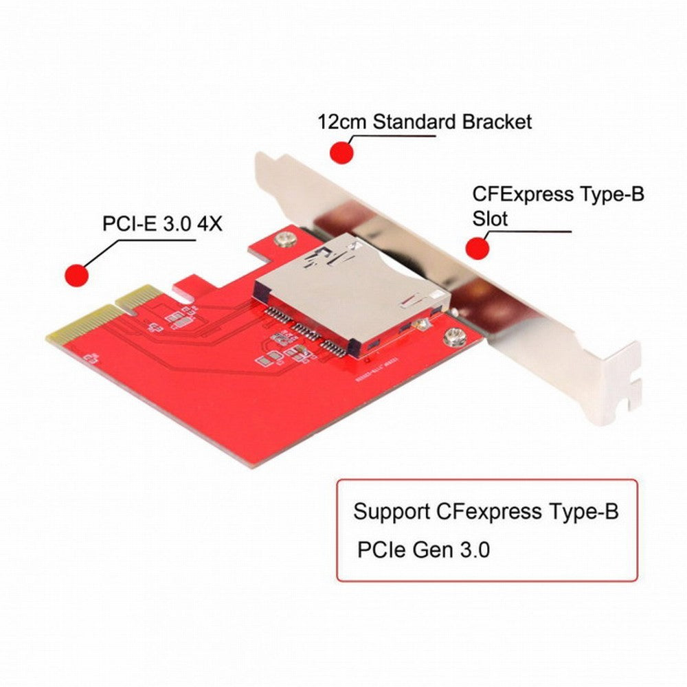 PCI-E 4x Mainboard to CF Express Extension Card Adapter for CFE Type-B Support R5 Z6 Z7 Memory Card SA-039