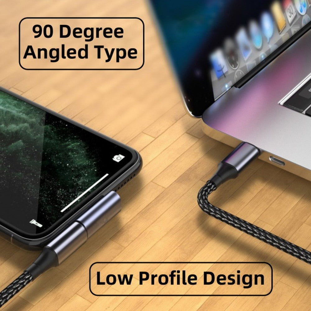 40Gbps USB4 Type C Male to Female Low Profile Right Angled 100W Power Data 8K Video Adapter for Laptop Phone UC-026-LP