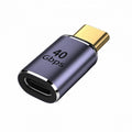 40Gbps USB4 Type C Male to Female Straight Connector 100W Power Data 8K Video Adapter for Laptop Phone UC-026-MF