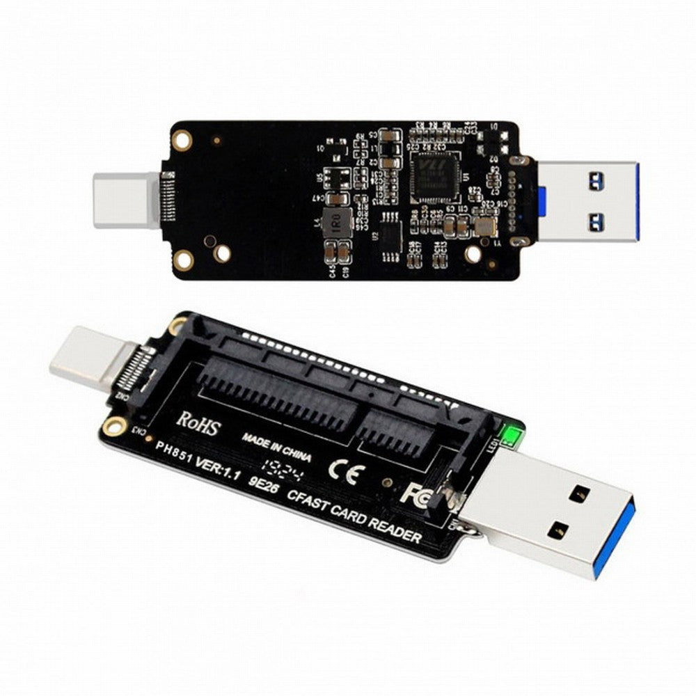 USB-C USB3.0 Type-C to CFast 2.0 Card Adapter PCBA CFast Card Reader for Desktop Laptop U3-039