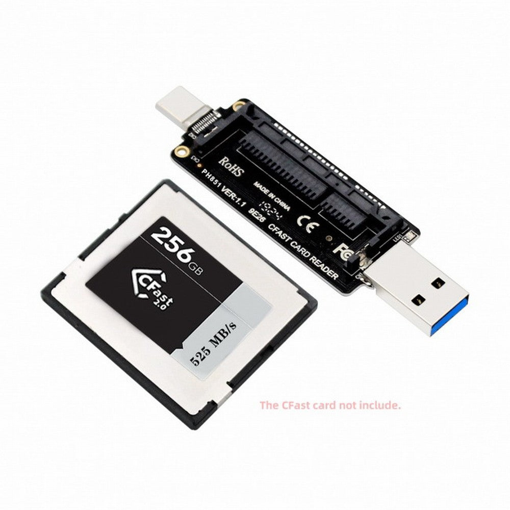 USB-C USB3.0 Type-C to CFast 2.0 Card Adapter PCBA CFast Card Reader for Desktop Laptop U3-039