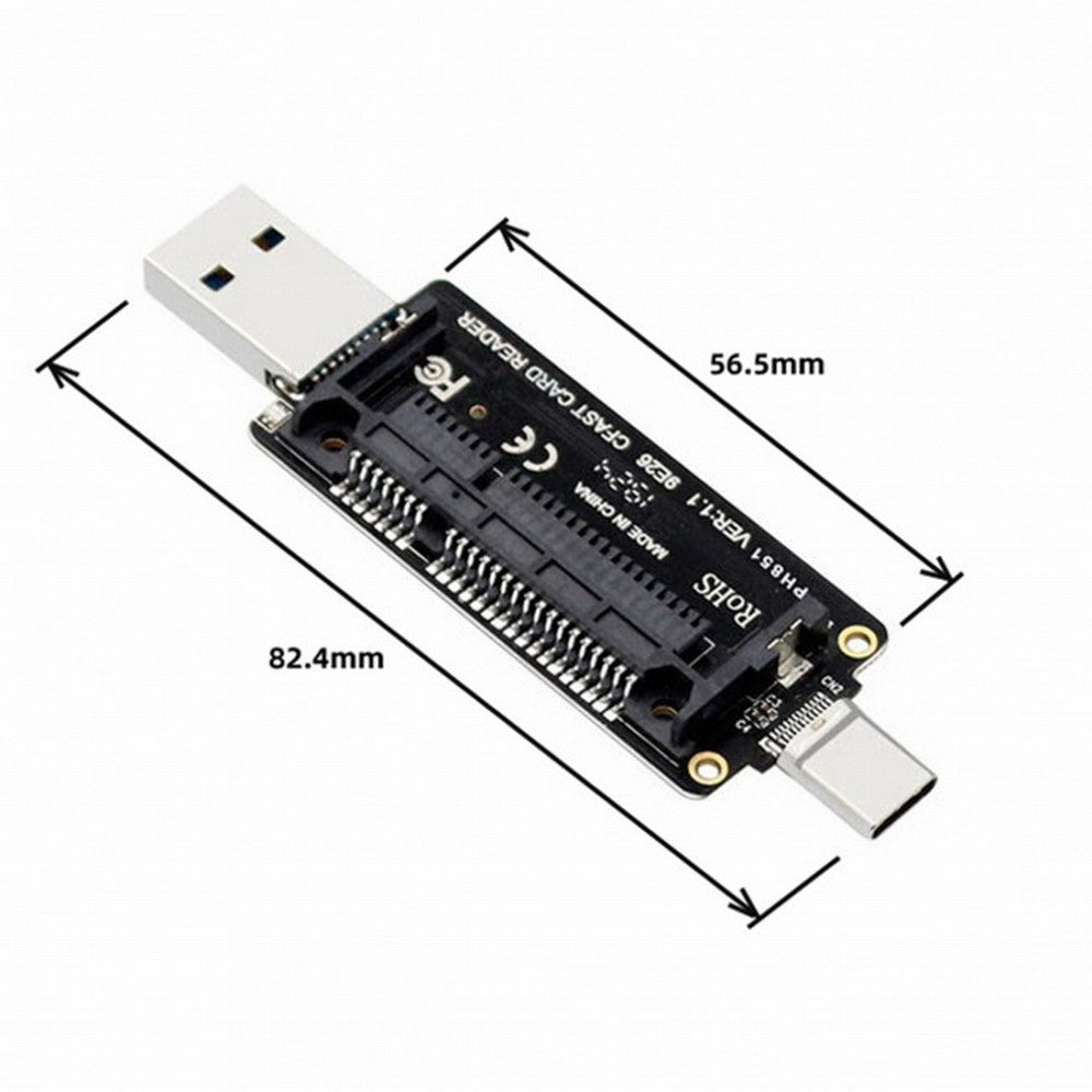 USB-C USB3.0 Type-C to CFast 2.0 Card Adapter PCBA CFast Card Reader for Desktop Laptop U3-039