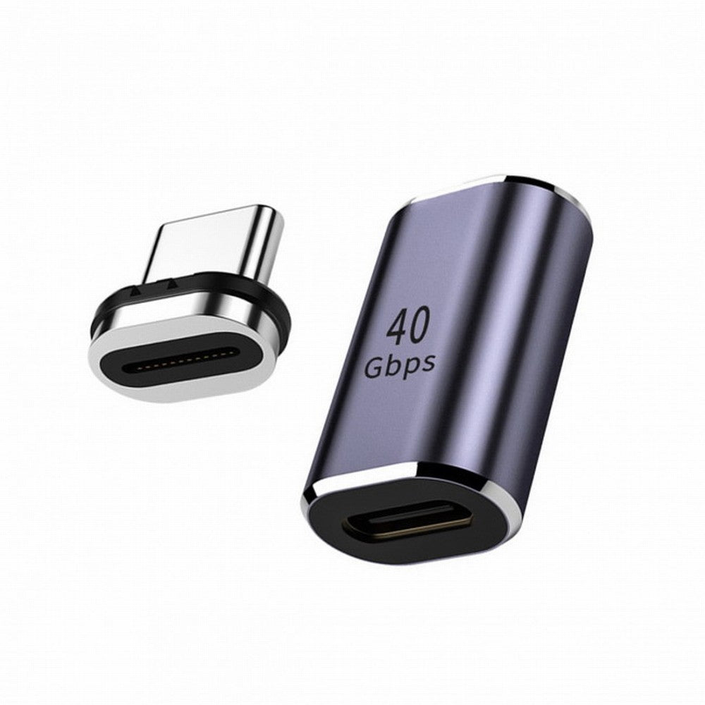 Magnetic Connector 40Gbps USB4 Type C Male to Female Straight Connector 100W Power Data 8K Video Adapter for Laptop Phone UC-028-MF