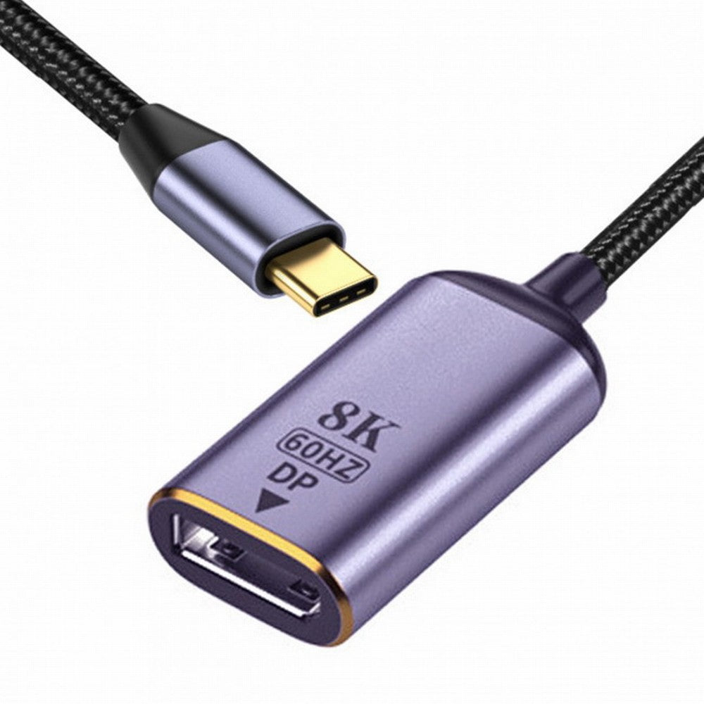 USB4 USB-C Type-C Source to Displayport DP Female Cable Display 8K 60HZ UHD 4K Monitor Displays UC-006-D8K