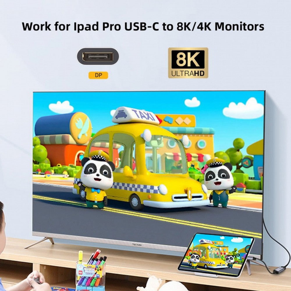 USB4 USB-C Type-C Source to Displayport DP Female Cable Display 8K 60HZ UHD 4K Monitor Displays UC-006-D8K