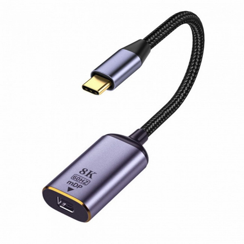 USB4 USB-C Type-C Source to MINI Displayport MINI-DP Female Cable Display 8K 60HZ UHD 4K Monitor Displays UC-006-M8K