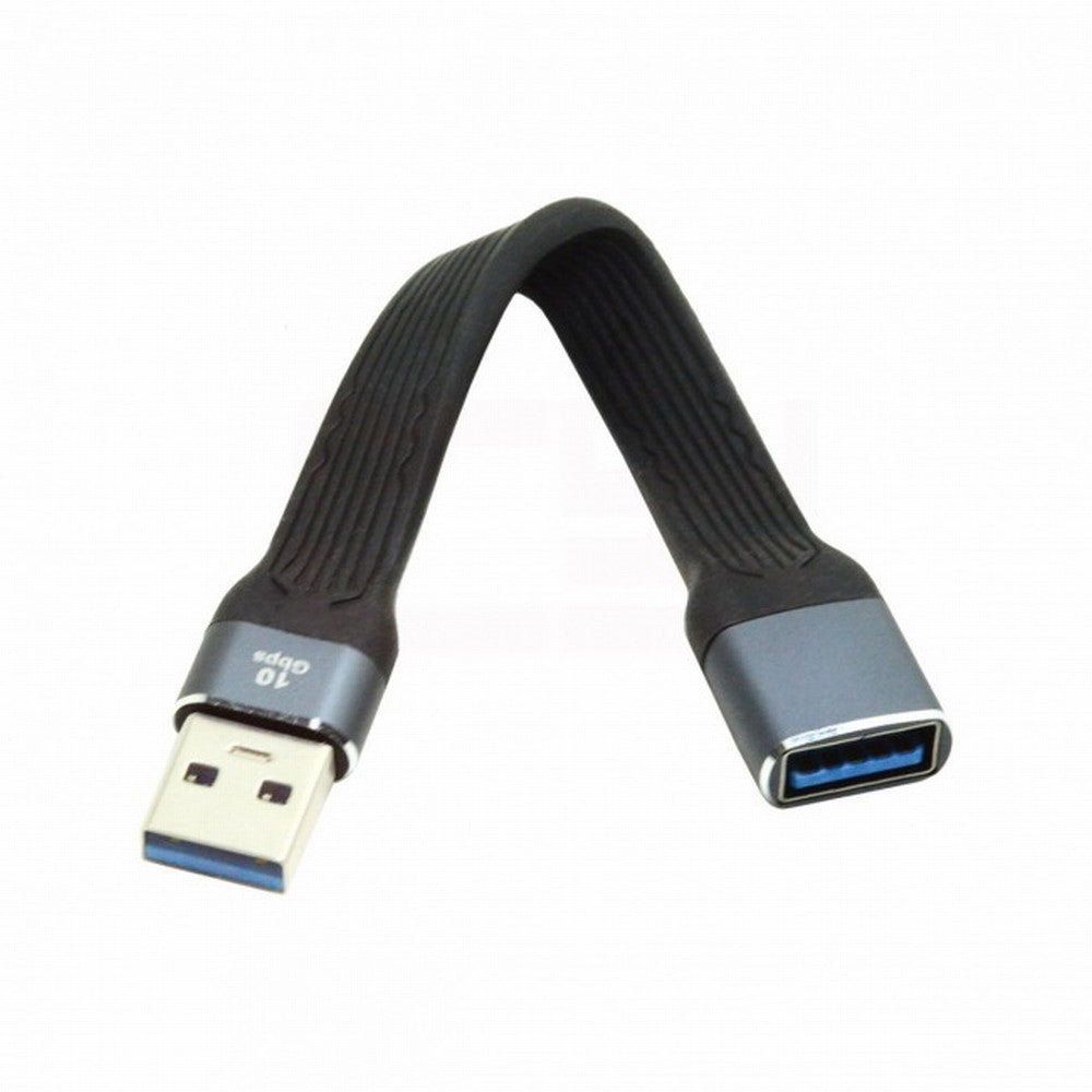10Gbps USB 3.1 Type A Female to USB3.0 Type A Male Extension Flat Slim FPC Data Cable 13cm for Laptop Desktop U3-004-0.13M