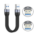 10Gbps USB 3.1 Type A Male to USB3.0 Type A Male Extension Flat Slim FPC Data Cable 13cm for Laptop Desktop U3-001-0.13M