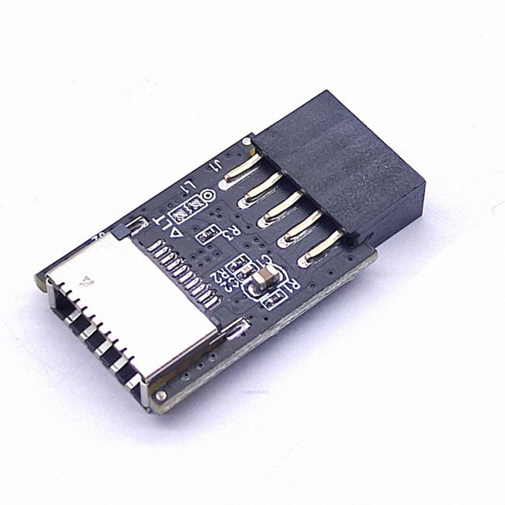 USB 3.1 Front Panel Socket Key-A Type-E to USB 2.0 9Pin 10Pin Mainboard Header Male Extension Adapter UC-095