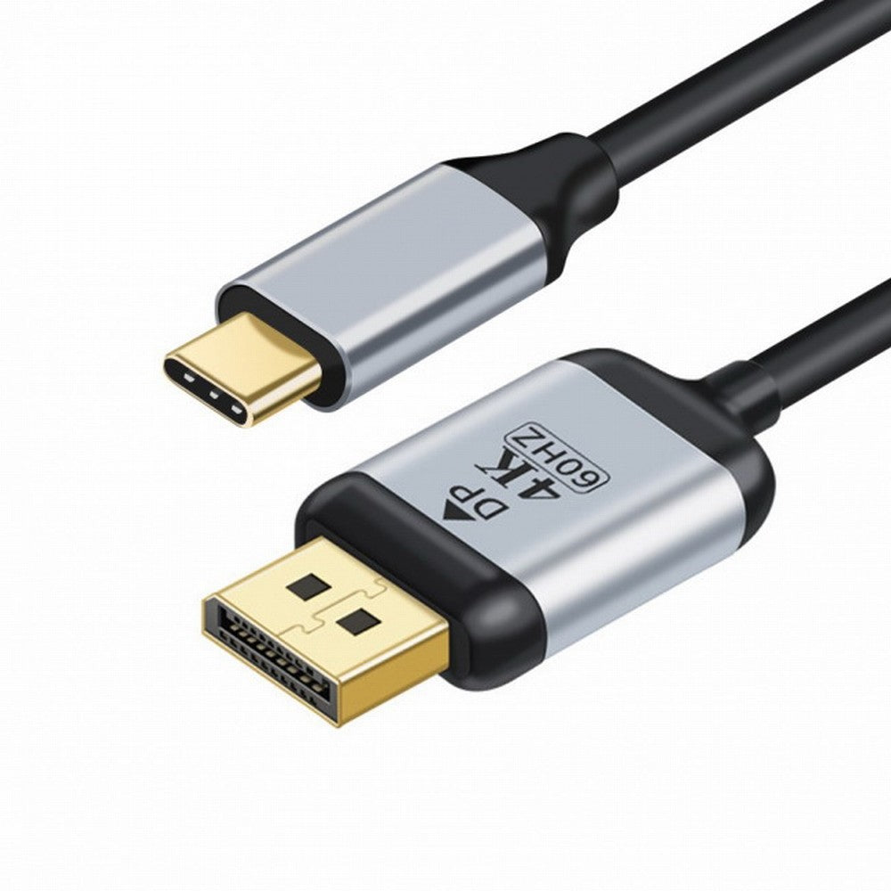 USB 3.1 Type C USB-C Source to DisplayPort DP Displays Male 4K Monitor Cable for Laptop 1.8m UC-018-DPF