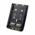 Dual NGFF B+M Key M.2 SSD Card JBOD Raid0 Span Bridge to 2.5inch SATA Combo HDD Disk Drive Enclosure SA-031