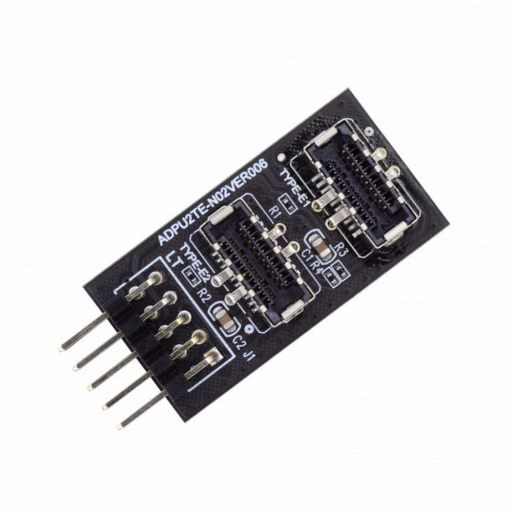 Dual USB 3.1 Front Panel Socket Key-A Type-E to USB 2.0 9Pin 10Pin Mainboard Header Male Cable Extension Adapter UC-022