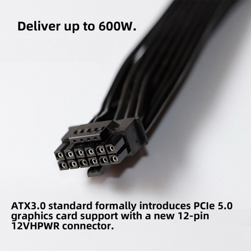 12VHPWR ATX3.0 PCI-E 5.0 Power Modular Cable to Dual ATX 8Pin for 3080 3090TI PSU 16Pin 12+4P Graphics Card PW-003