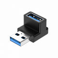 10Gbps USB3.0 Male to Female Extension Power Data Video Adapter 90 Degree Up Angled Type U3-018-UP
