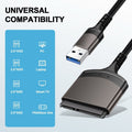 5Gbps USB 3.0 Type-A to SATA 22 Pin Adapter Cable for 2.5" Hard Disk Driver SSD U3-077-SL