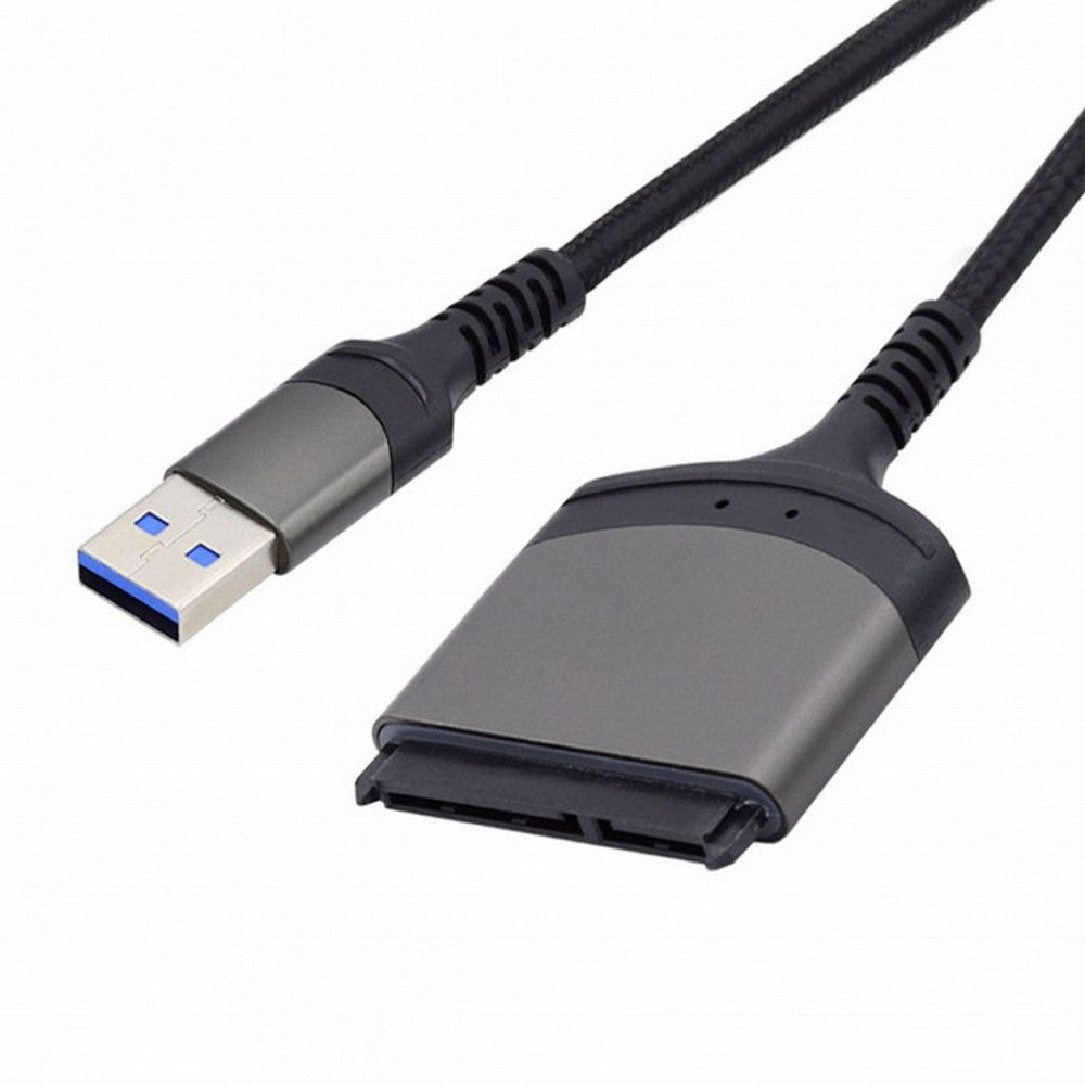 5Gbps USB 3.0 Type-A to SATA 22 Pin Adapter Cable for 2.5" Hard Disk Driver SSD U3-077-SL